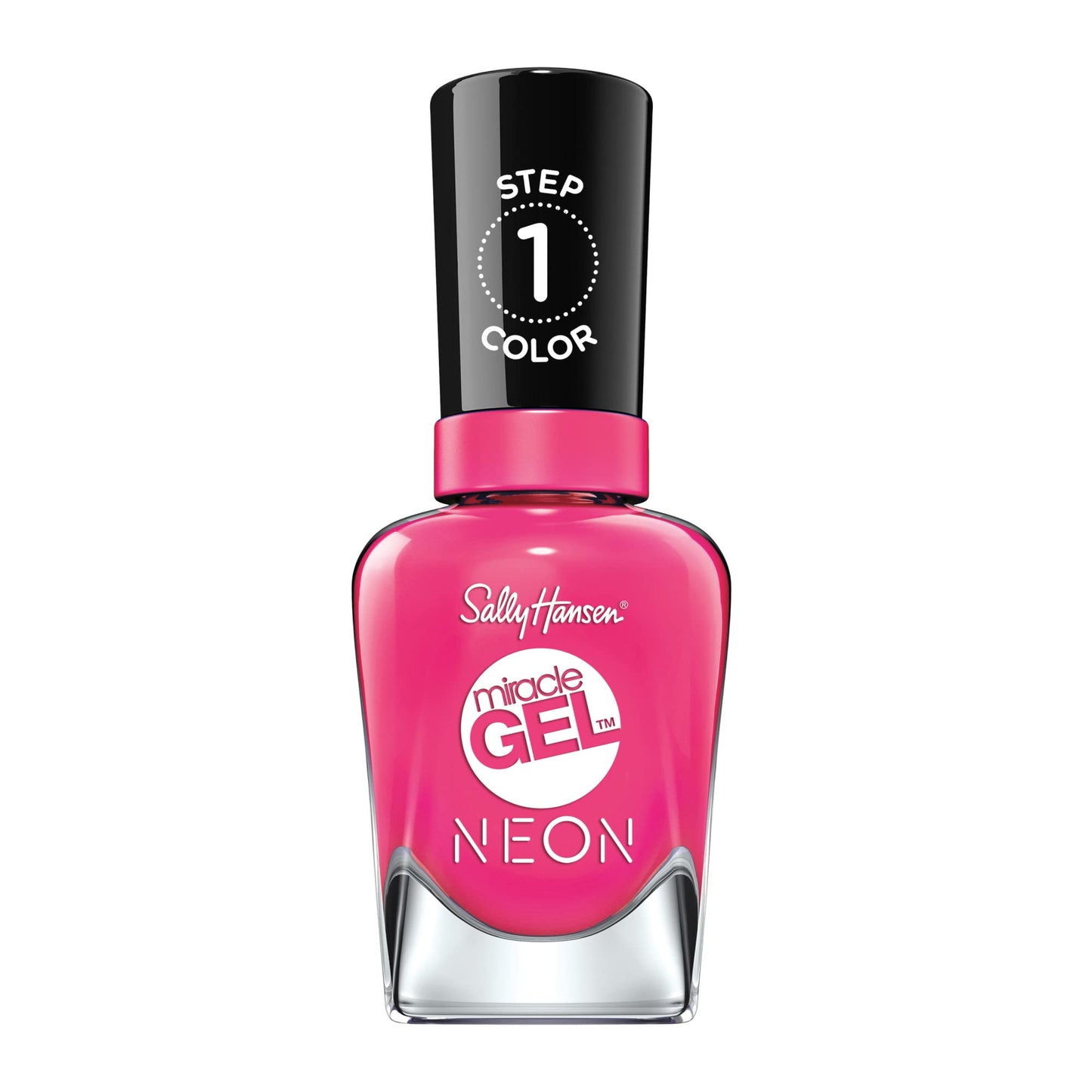 Sally Hansen Miracle Gel Salon Quality Nail Polish | Gel-Like Formula, Two-Step System, No UV Light Needed, Long Lasting | Opaque, Neon | 50 Fuchsia Beauty and Personal Care Sally Hansen