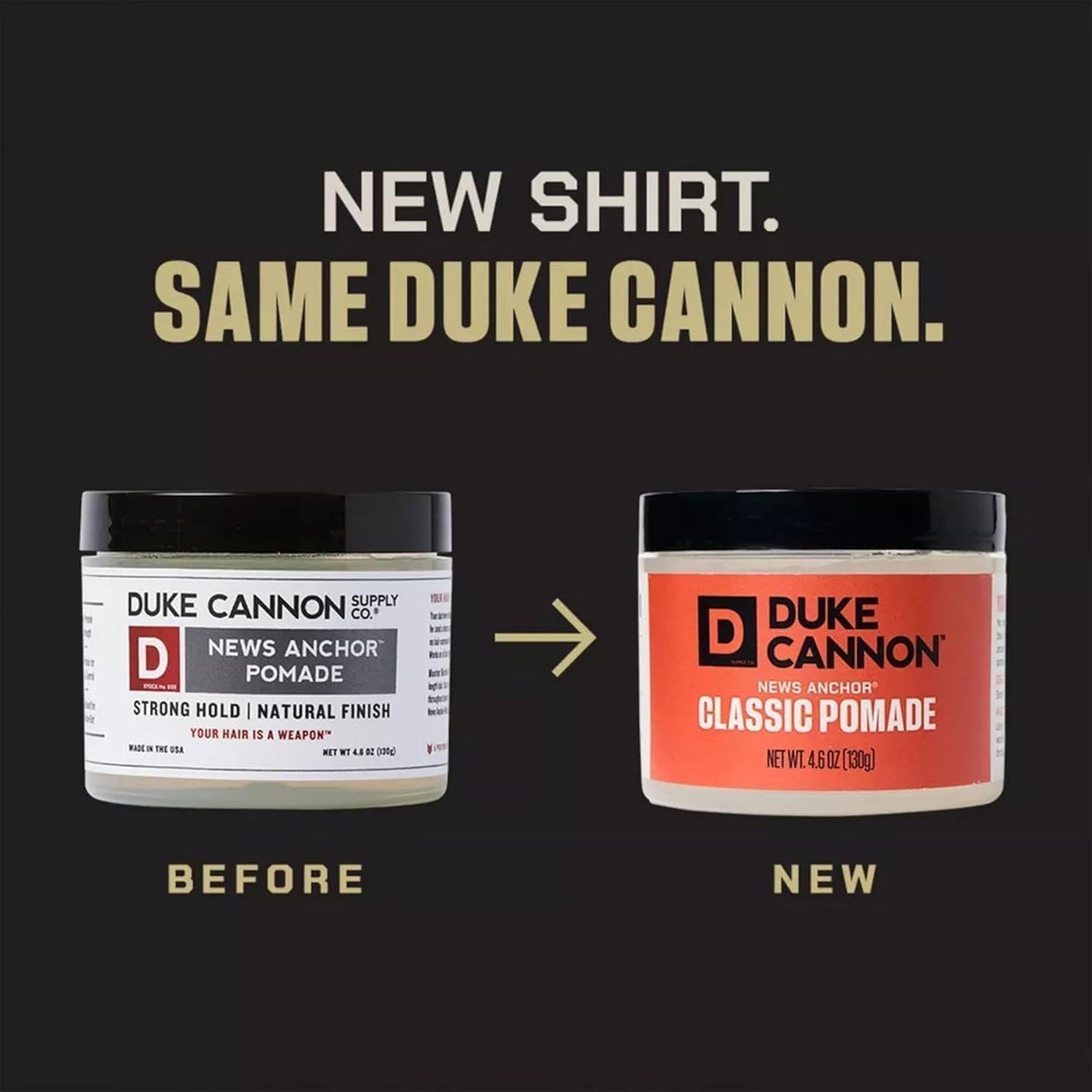 Duke Cannon Supply Co. Flexible - 4.6 oz - Strong Hold, No Shine, Water-Based for Easy Washout, Adds Texture & Volume for Shorter Hairstyles (News