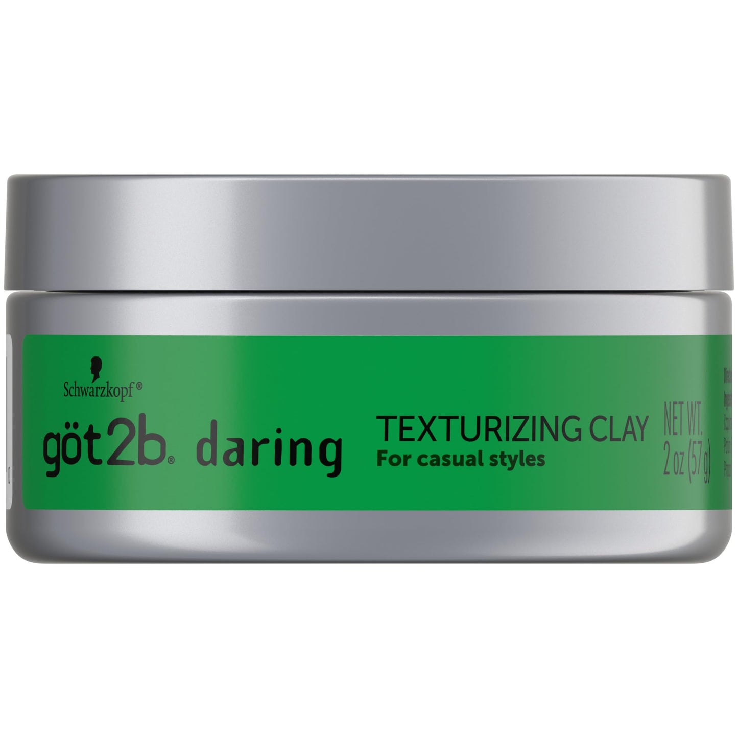 got2b Daring Texturizing Clay, 2 Fl Oz, Matte Finish and High Hold Styling Hair Clay For Men and Women, Non-Greasy, Non-Sticky Hair Texturizer