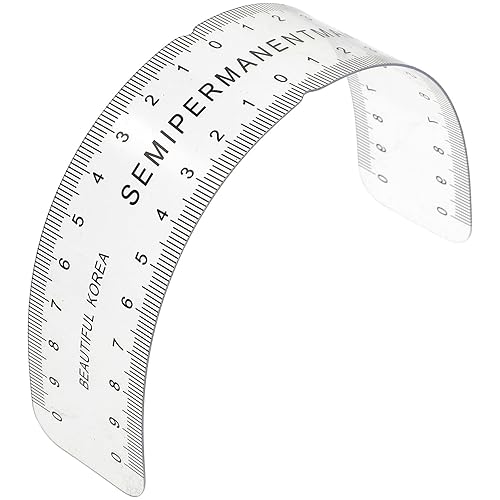 1pc Eyebrow Ruler for Microblading - Curved Plastic Positioning Tool for Accurate Eyebrow Shaping - Ideal for Professional and Home Use