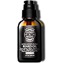 Lather & Wood Beard Oil For Men - Premium Blend - Spill-proof Pump - Original Scent - 1oz