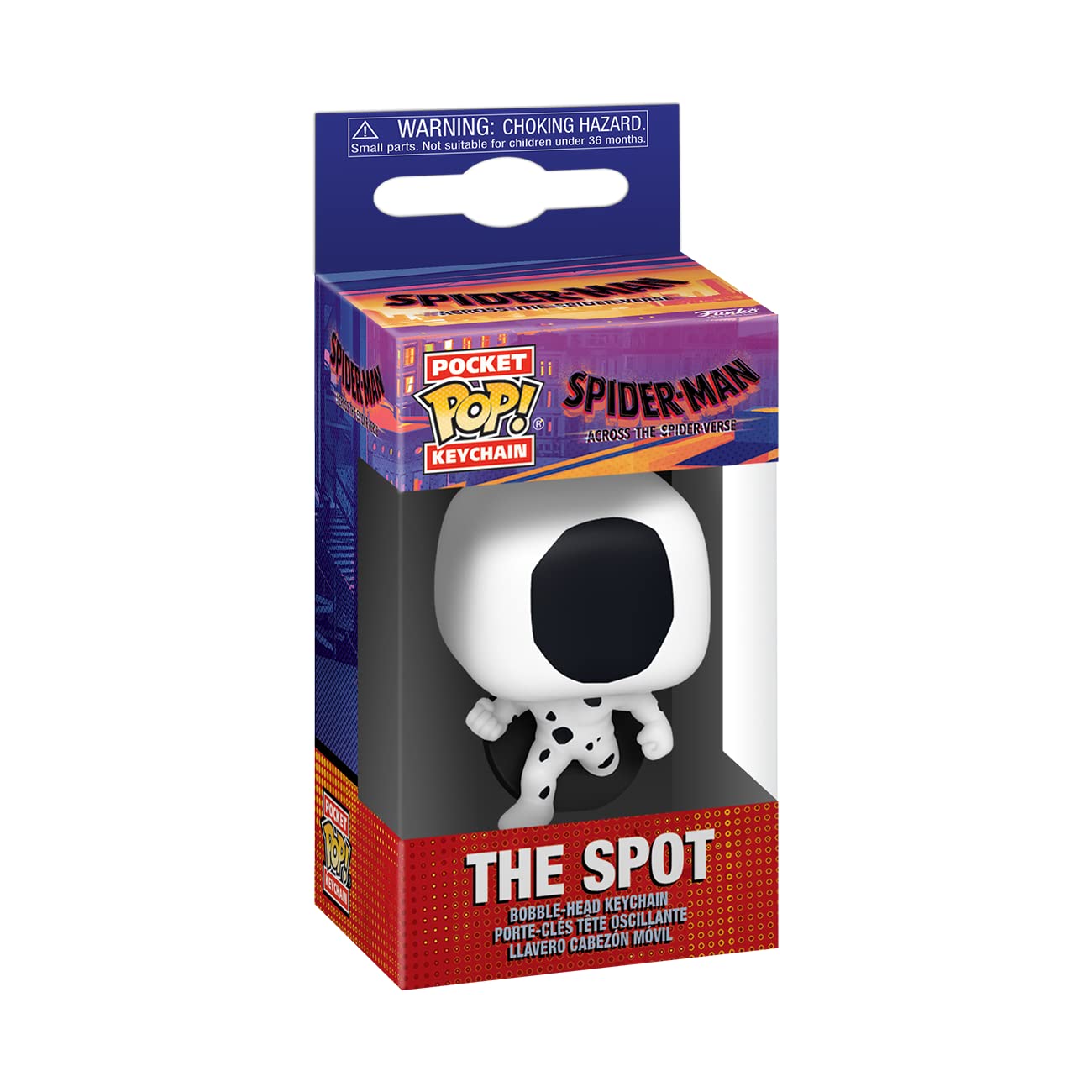 Funko POP! Keychain: Spider-Man: Across the Spider-Verse - The Spot - Spider-man Novelty Keyring - Collectable Mini Figure - Stocking Filler - Gift…