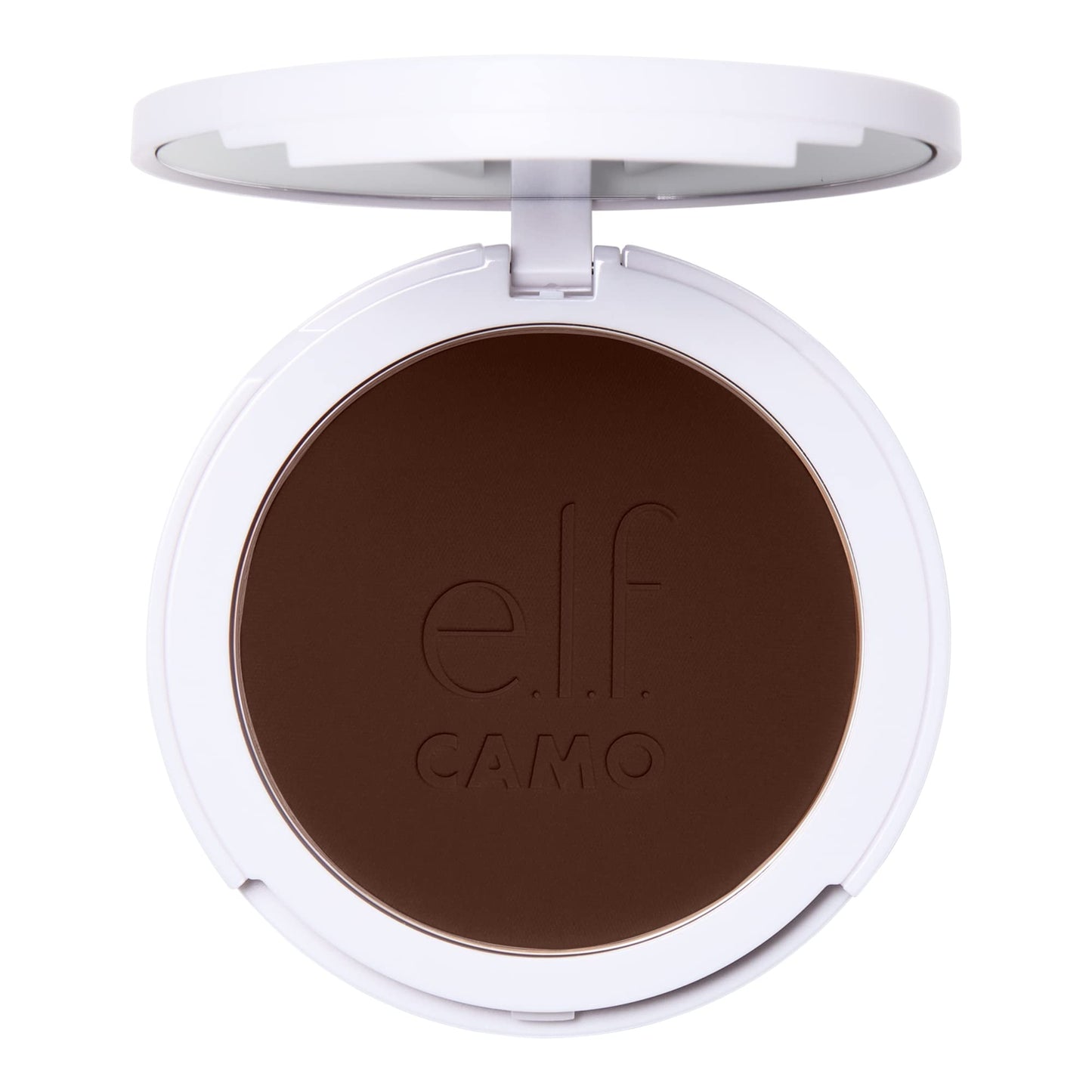 e.l.f. Camo Powder Foundation, Lightweight, Primer-Infused Buildable & Long-Lasting Medium-to-Full Coverage Foundation, Rich 660 N