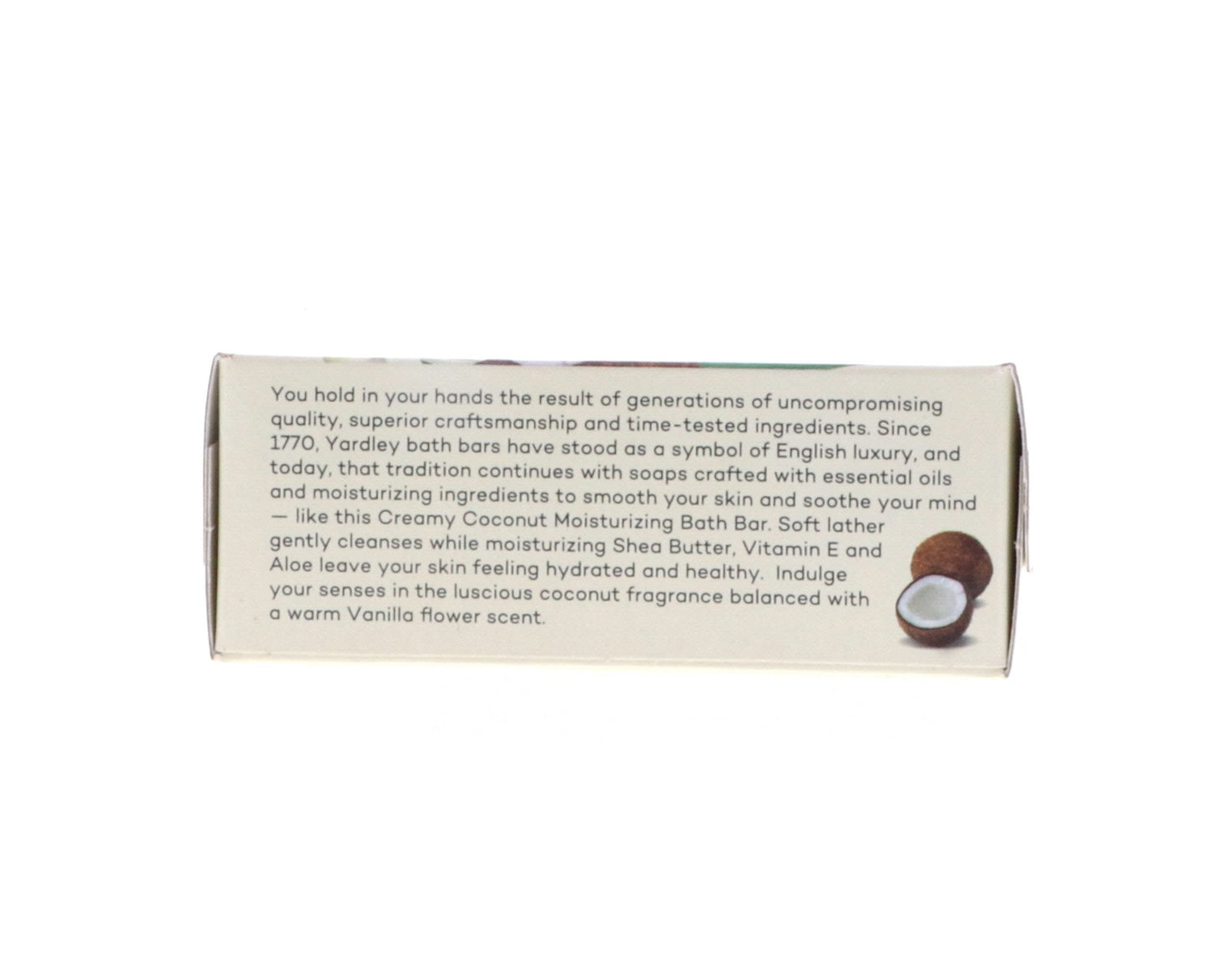 Yardley Creamy Coconut Bath Bar, 4.25 oz Pack of 8