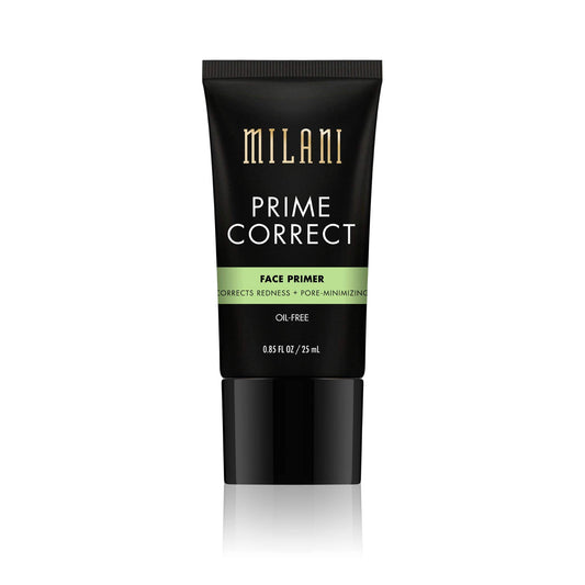 Milani Prime Correct Face Primer - Corrects Redness + Pore-Minimizing (0.85 Fl. Oz.) Vegan, Cruelty-Free Face Makeup Primer to Color Correct Skin