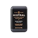 Mistral Black Amber Luxury Bar Soap for Men | Men’s Natural Soap Bar | Paraben, Phthalats Free | Moisturizing & Triple-Milled Natural Soap for Men