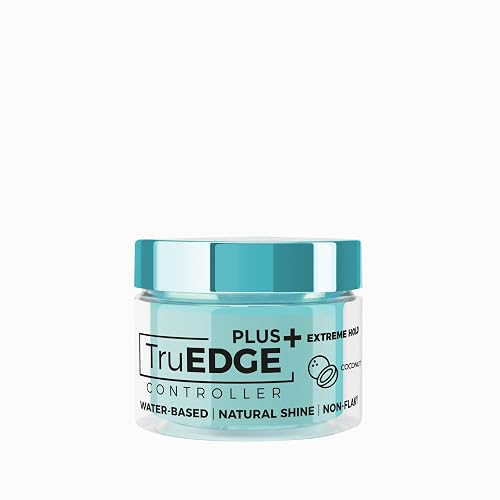 NICKA K NEW YORK Tyche TruEDGE Plus Controller - 100ml / 3.38 fl oz - Water-Based, Black Castor Oil & Hemp Seed Oil - Long-Lasting Hold, Non-Flaky