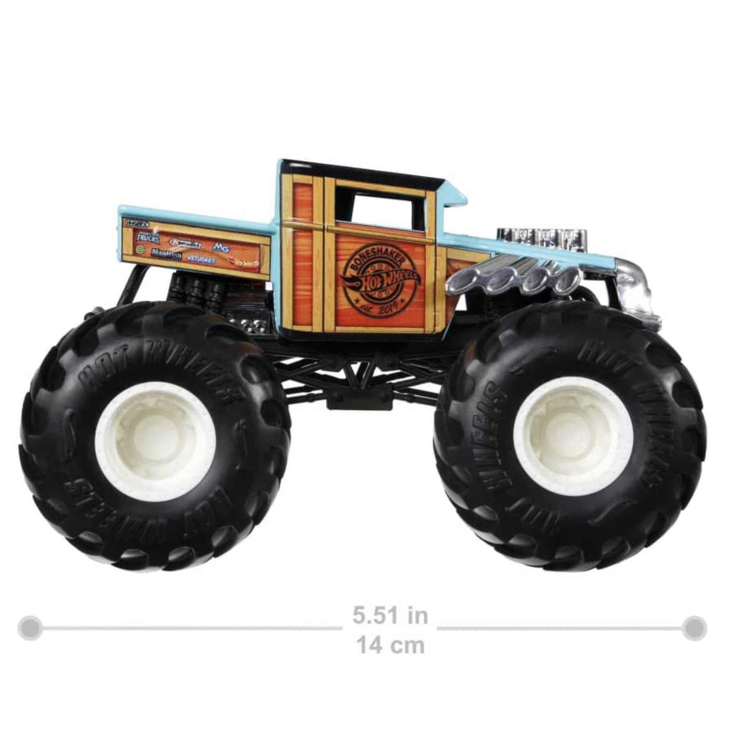Hot Wheels Monster Trucks 1:24 Scale Bone Shaker Vehicle for Kids Age 3 4 5 6 7 8 Years Old Great Gift Toy Trucks Large Scale