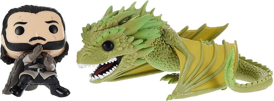 Funko Pop! Rides TV: Game of Thrones - Jon Snow with Rhaegal, Multicolor