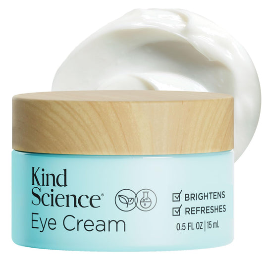 Kind Science by Ellen DeGeneres Eye Cream - Under Eye Cream for Wrinkles Noticably Smooths & Moisturizes - Anti Aging with Hyaluronuic Acid, Vitamin C Beauty & Personal Care Kind Science