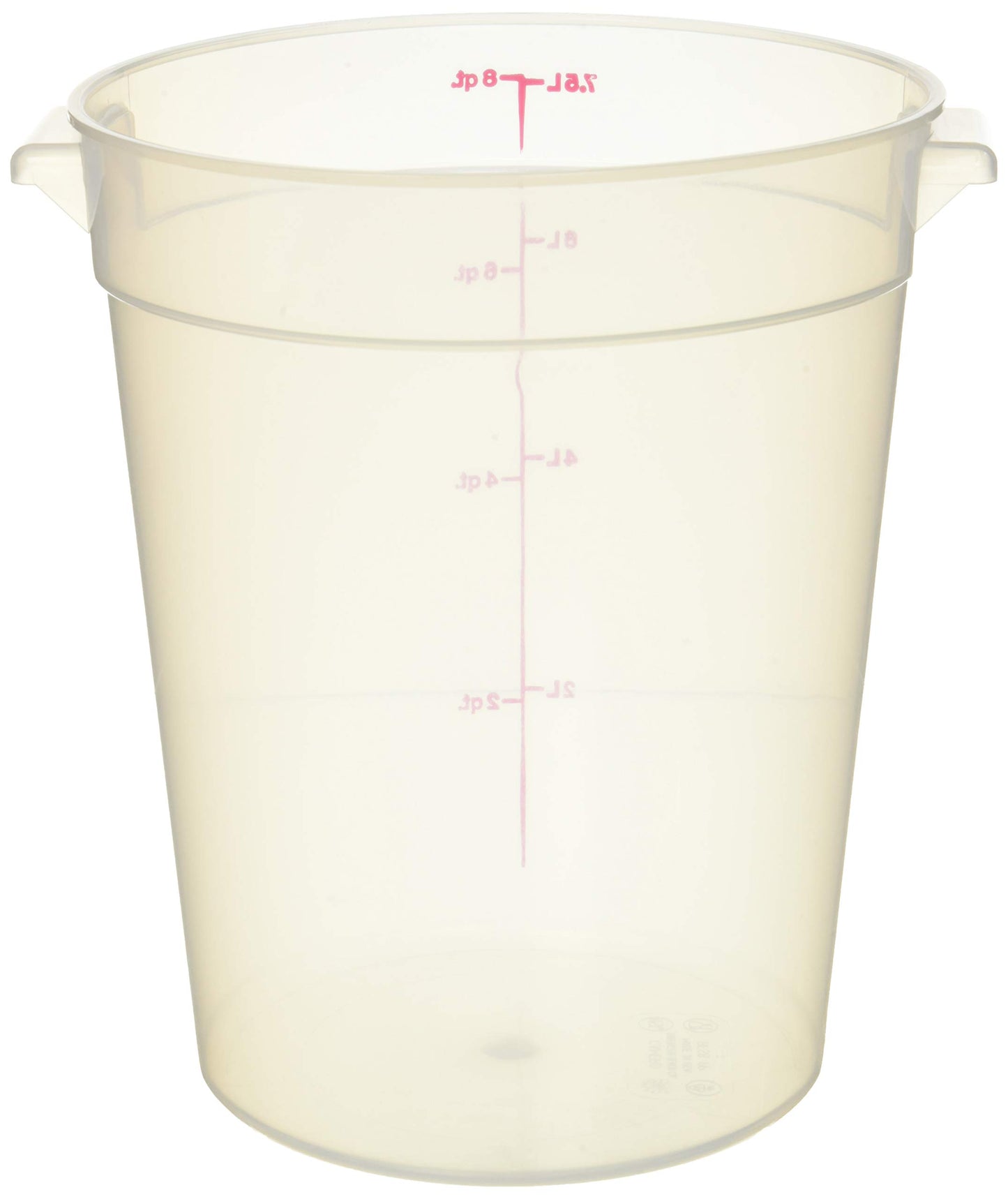 Cambro 8 qt Round Polypropylene Food Storage Container - Camwear®