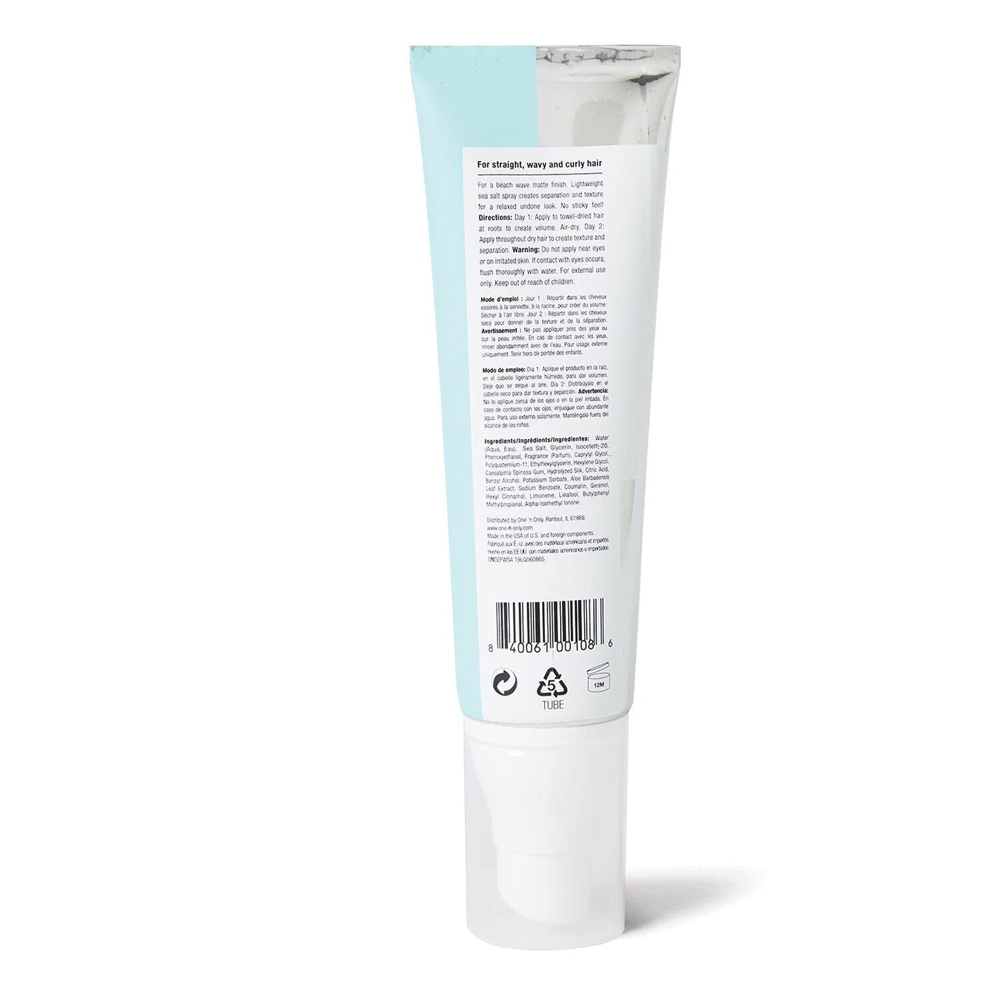 one 'n only Zero Fuss Wave Spray, Lightweight, Creates Separation and Texture with No Sticky Feel, Matte Finish, Non-Drying Designed to Create Volume