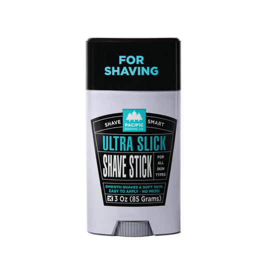 Pacific Shaving Company Ultra Slick Shave Stick - No Mess Body Shaving Stick with Moisturizing Coconut Oil - Travel-Friendly, Good for All Skin…