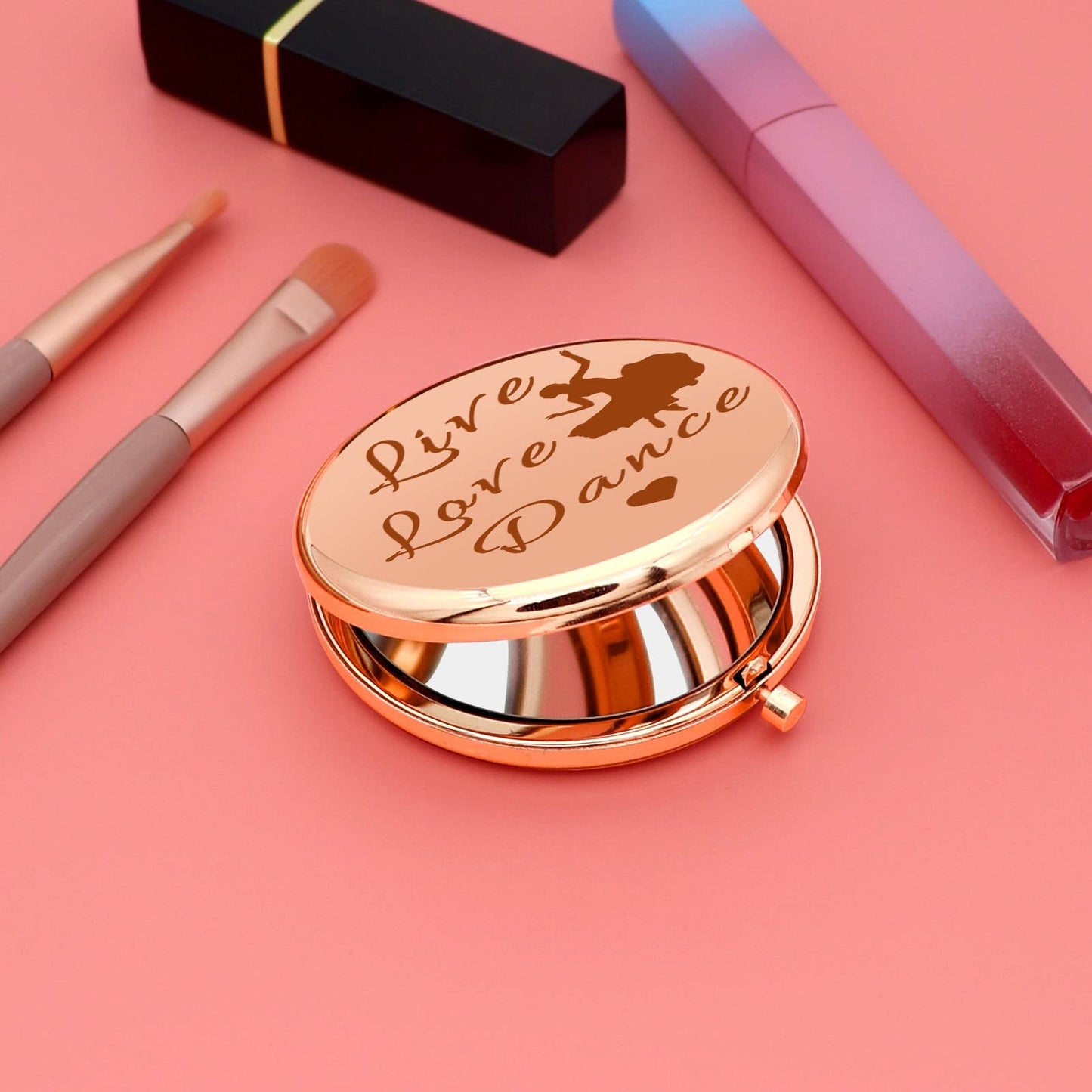 Dance Lover Gift Dance Teacher Gifts Compact Makeup Mirror Dance Gift for Ballet Girl Ballerina Dancer Daughter Graduation Birthday Gift Compact
