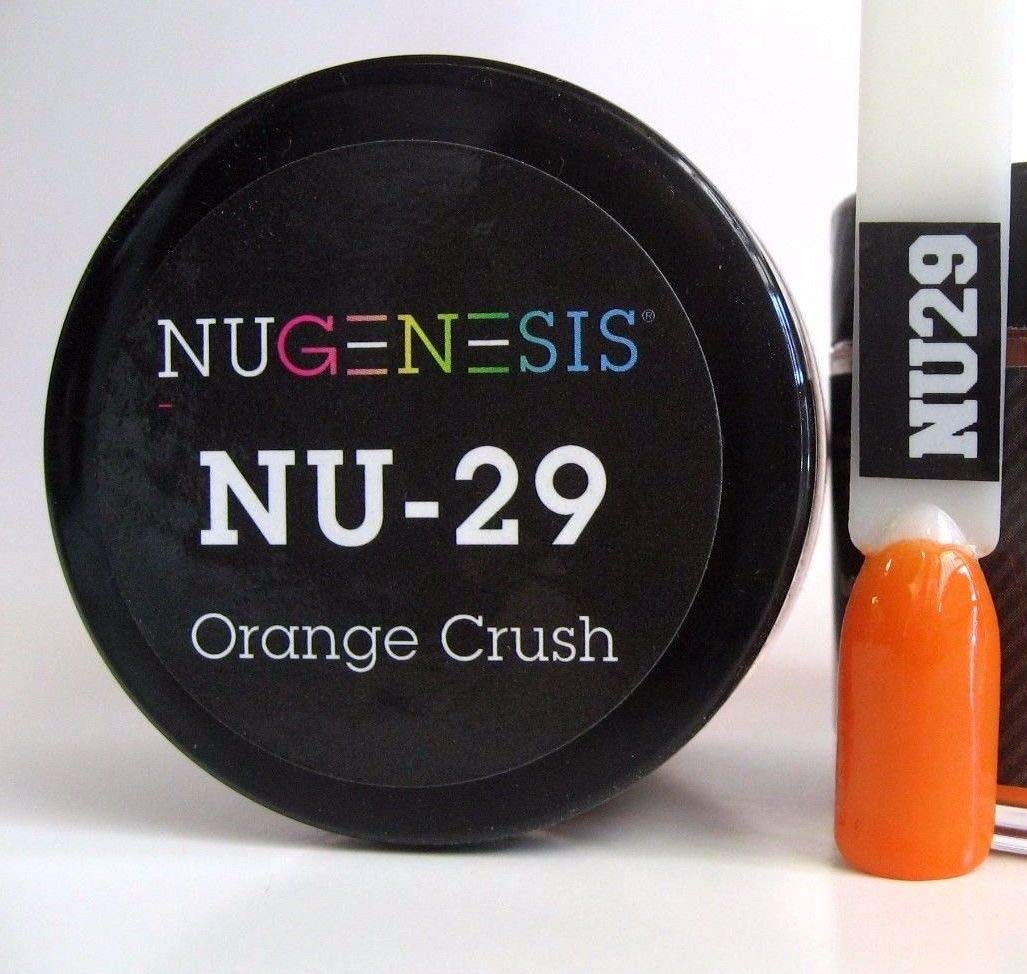NuGenesis Nail Dipping Powder Color 1.5oz/43g Jar - (NU29 ORANGE CRUSH) Beauty & Personal Care Nugenesis