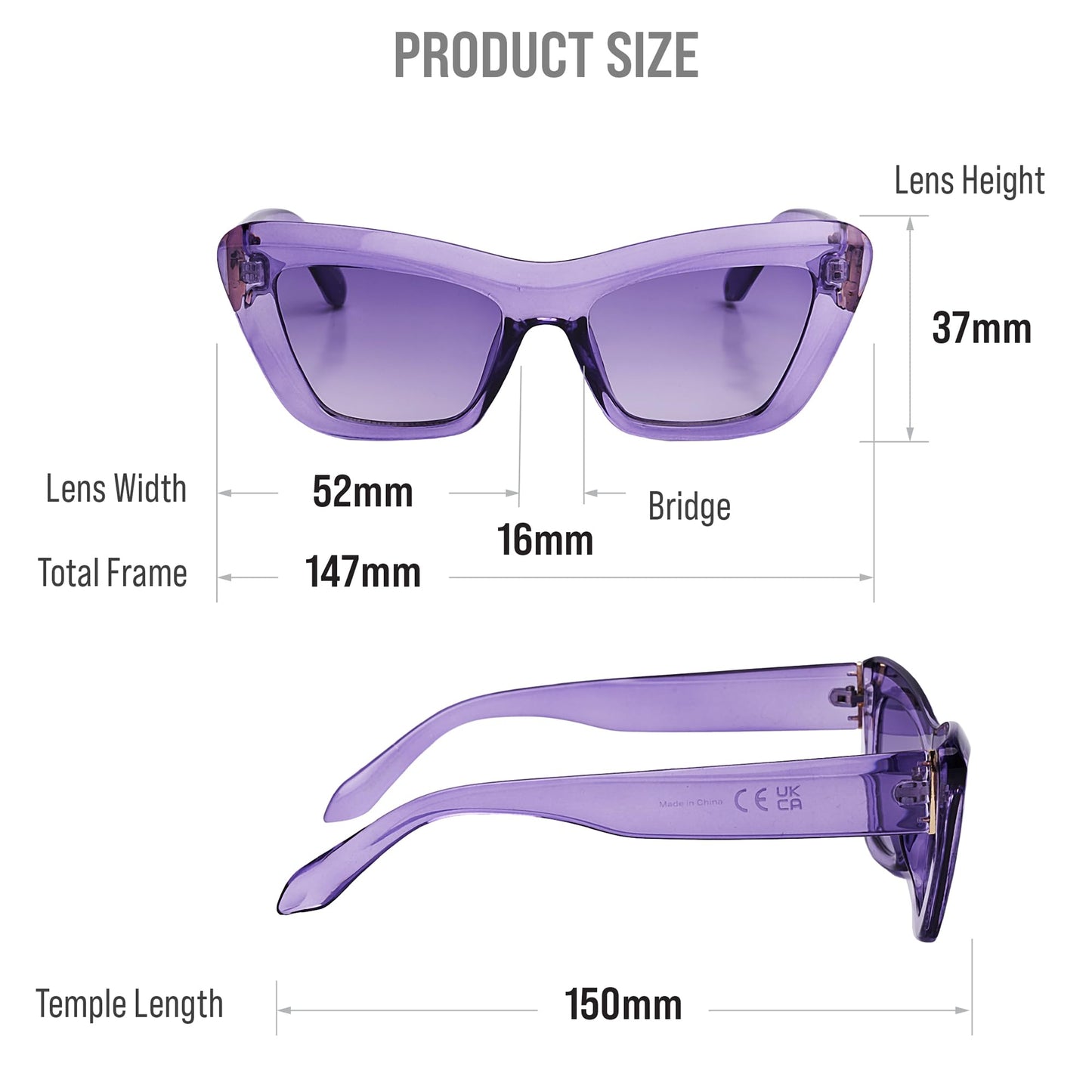 Mad Shade Sunglasses for Women Men UV400 Trendy Shades