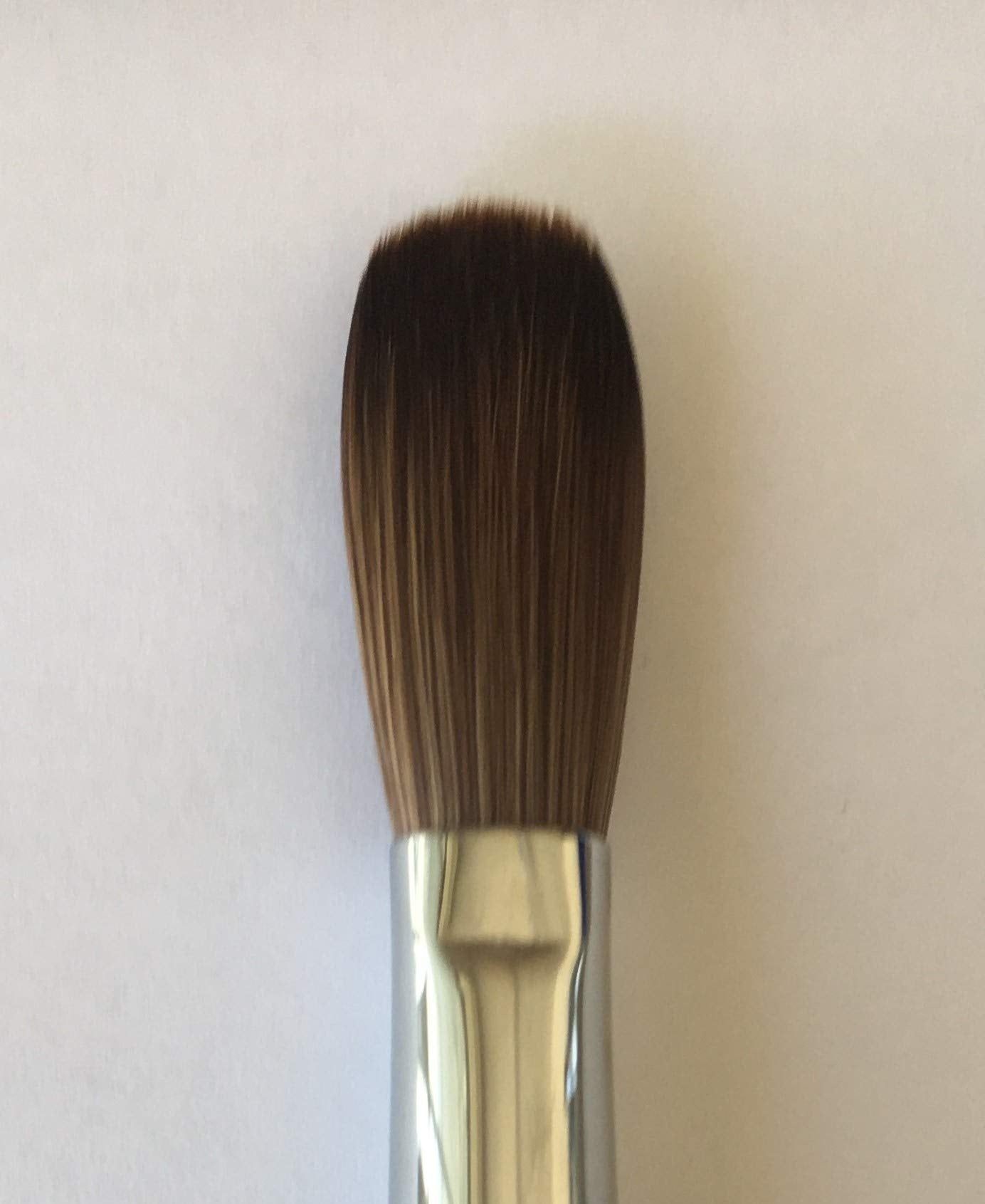 Silver Handle CRIMPED 100% Kolinsky Acrylic Nail Brush (Crimped 18) Beauty & Personal Care Silver Handle Nail Brush