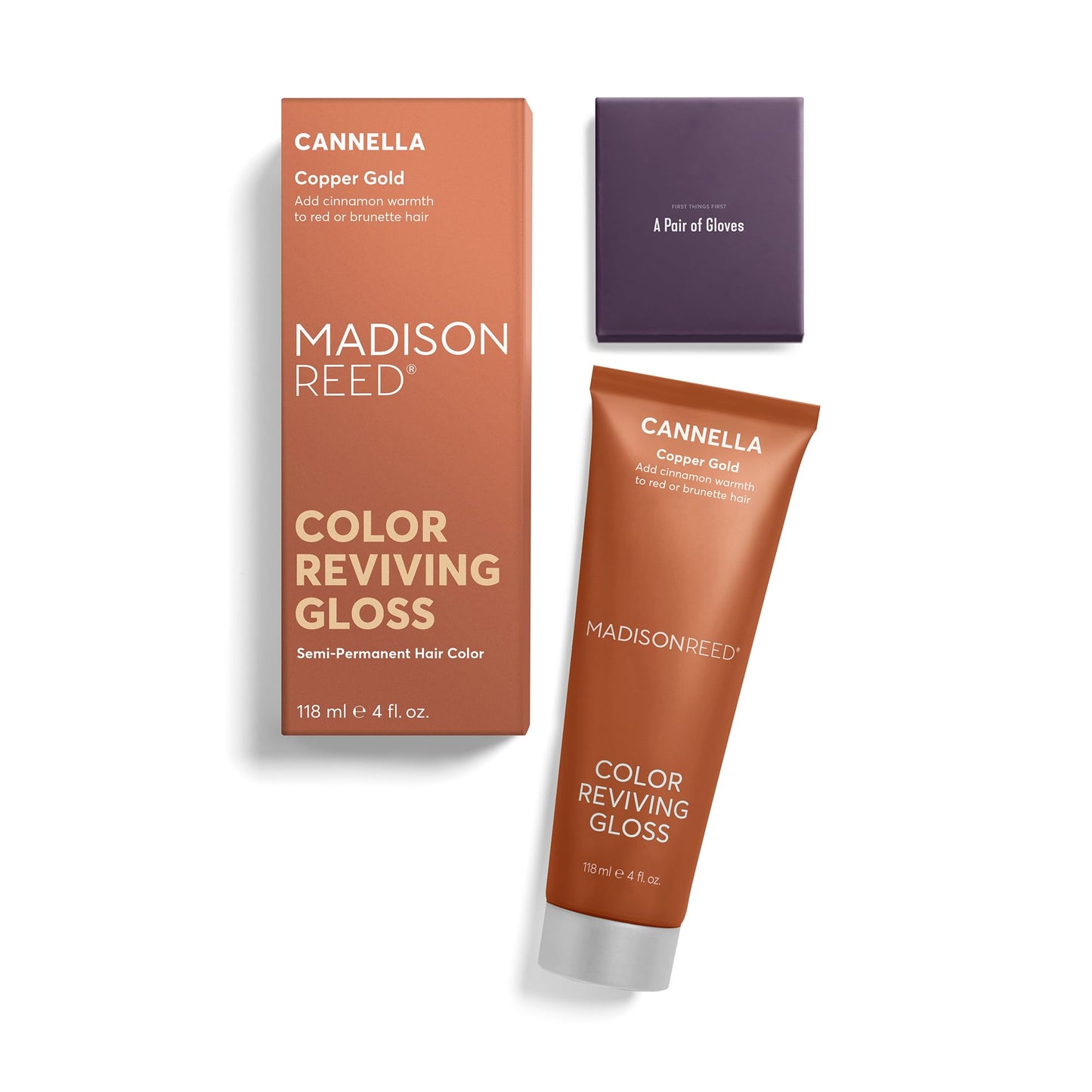 Madison Reed Color Reviving Gloss - Cannella Copper | Semi-Permanent, Color Depositing Gloss for Brunette & Red Hair, Revives Copper & Gold Tones
