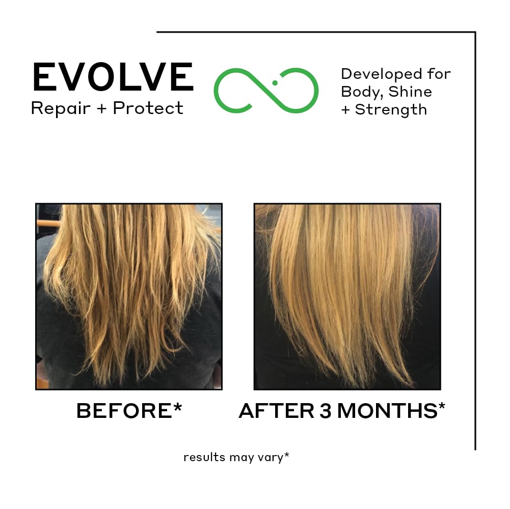 ZENAGEN Evolve Repair + Protect Nourishing Shampoo (Unisex) | Repairs & Strengthens Damaged Hair, Promotes Thicker Fuller Hair, Plant-Based