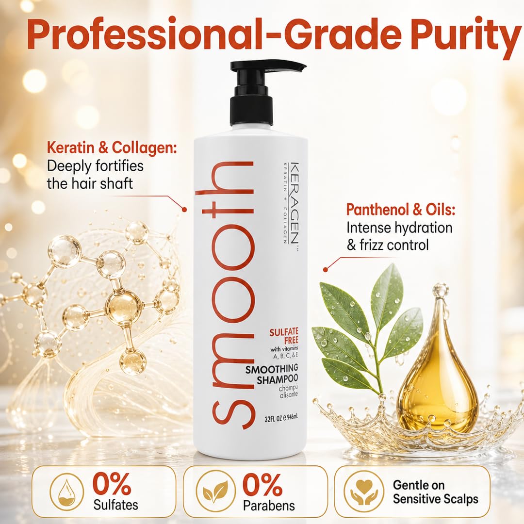 KERAGEN Hair Care - Advanced Structural Repair & Color Protection System | Rebuilds & Protects - 52% Stronger Hair | Deep Fortification for Vibrant