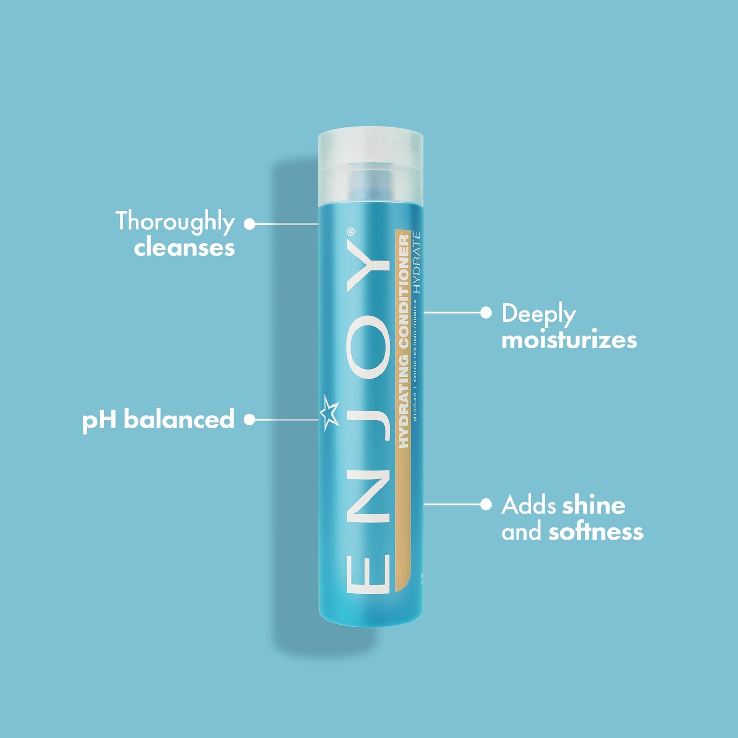 Enjoy Hydrating Conditioner - Moisturizing & Smoothing for Soft, Shiny, Manageable Hair - Sulfate-Free & Color Safe - 10.1 oz