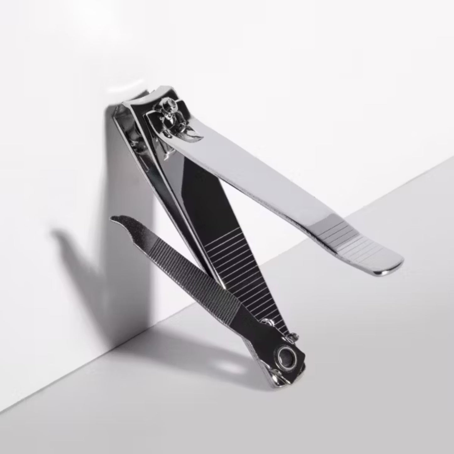 Trim Neat Feet Foot Care Implements Deluxe Toenail Clipper with File, Straight Edge, Stainless Steel, Cuts Toughest Toenails, Helps with Ingrown