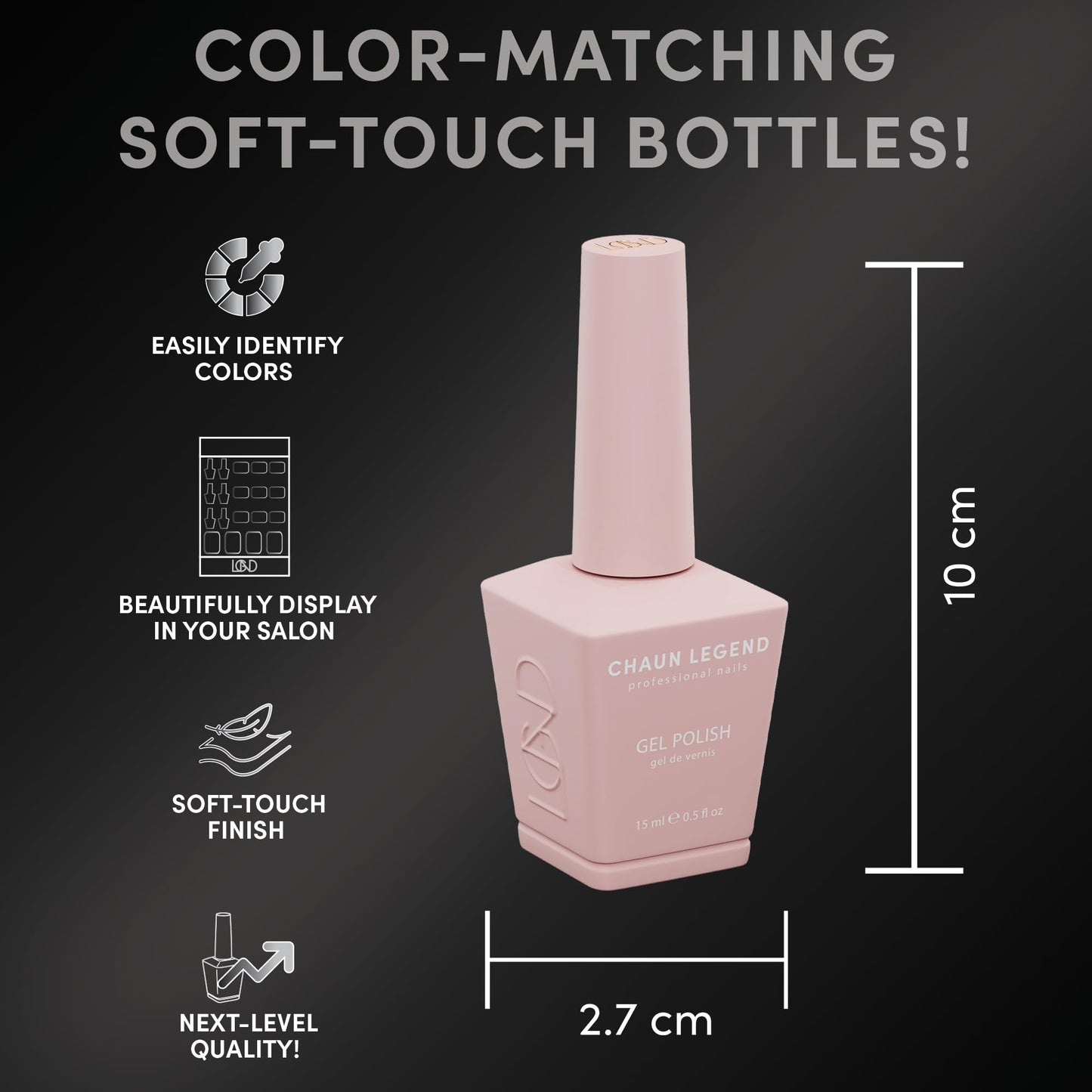 Chaun Legend UV Gel Nail Polish, 0.5 Ounce Long Lasting Salon Quality, Bubble Free Professional Manicures, Quick Dry High Shine, On Cloud 9 LG5035 Beauty & Personal Care Chaun Legend Professional Nails