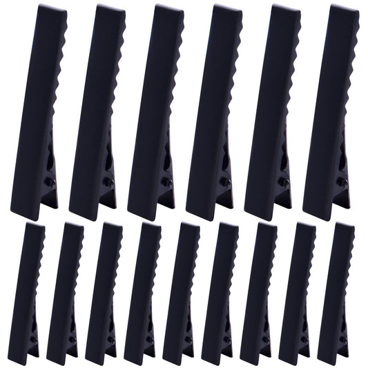 100pcs Metal Alligator Hair Clips Flat Top with Teeth Single Prong Hairpins Sectioning Hairdressing Salon Clips for Women Girls Hairbow DIY Art Craft