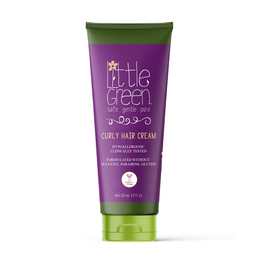 Little Green Kids Curly Hair Cream, Anti Frizz Curl Defining Cream, Kids Curly Hair Products, 4.2oz