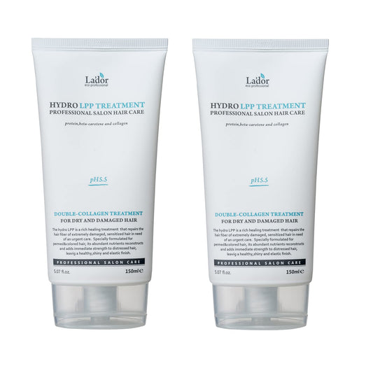 LADOR Hydro LPP Keratin Hair Treatment - Anti Frizz Conditioner Mask for Dry, Damaged, Color Treated, Gray Hair - Hydrolyzed Collagen (2. 5.07 Fl Oz)