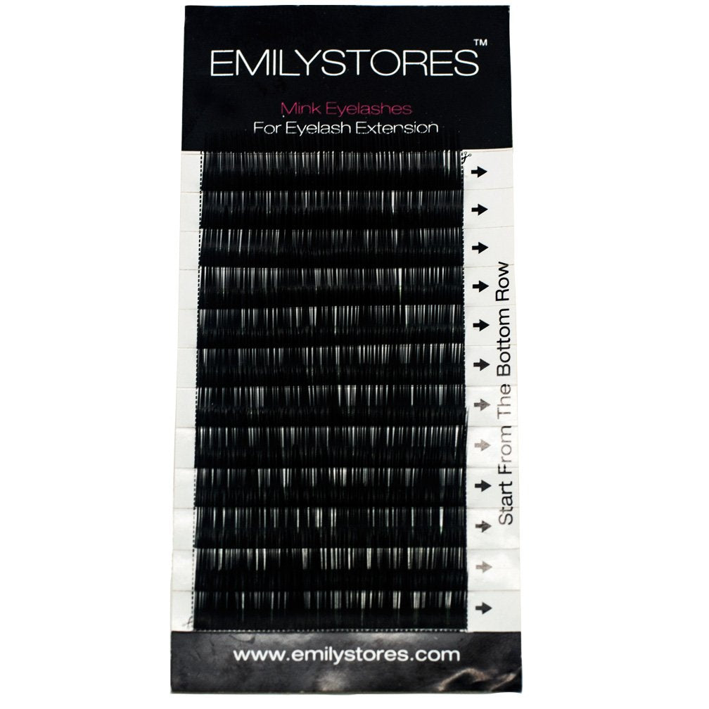 EMILYSTORES Bottom Lash Extension Eyebrow Eyelash Extensions Under Lower False Lashes Mixed J Curl 0.10mm Length 5mm 6mm 7mm 8mm In One Tray