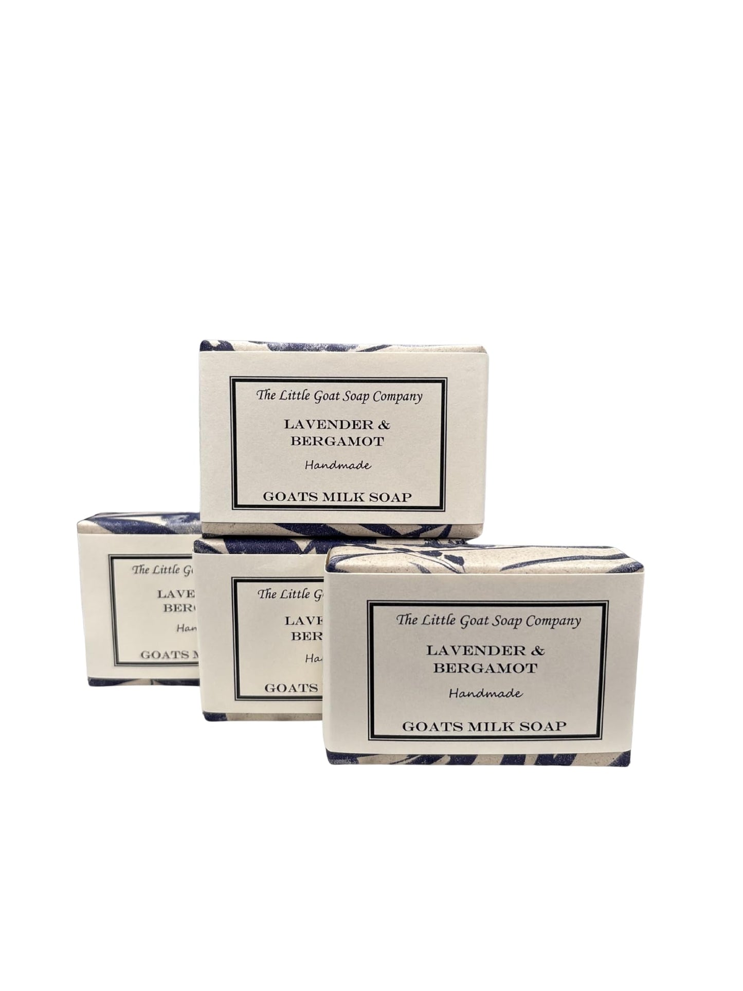 Goats Milk Soap. Made with Raw Goats Milk. Lavender and Bergamot 100g x 4 by The Little Goat Soap Company Beauty & Personal Care The Little Goat Soap Company