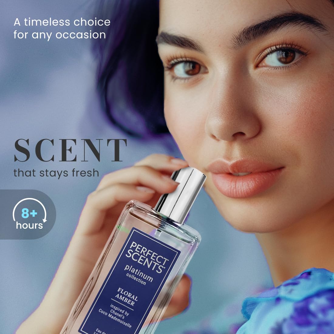 Perfect Scents Fragrances | Inspired by Chanel’s Coco Mademoiselle | Platinum Collection | Floral Amber | Women’s Eau de Parfum | Vegan, Paraben