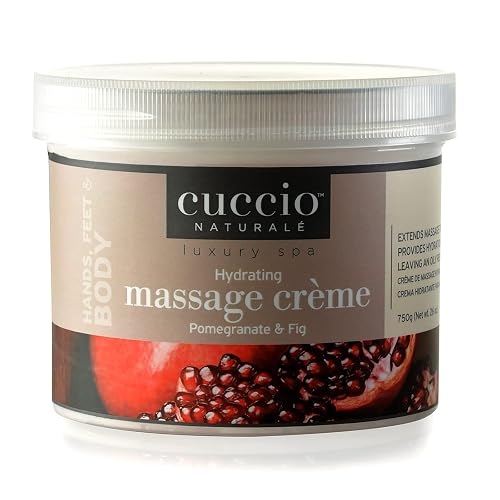Cuccio Naturale Massage Creme - Non-Greasy Energizing Formula - Glides Easily On Skin - Manicure And Pedicure Treatment - Leaves Skin Soft, Smooth