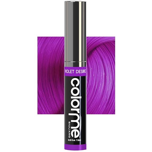 Colorme Root Touch Up Temporary Hair Mascara to color and Blend Semi Permanent Dye regrowth. Washes Out (VIOLET DESIRE)