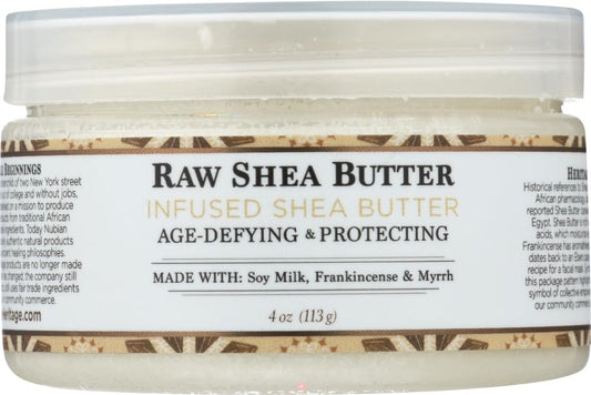 Nubian Heritage Raw Shea Butter Infused With Frankincense and Myrrh 4 Ounce ( Beauty & Personal Care Nubian Heritage