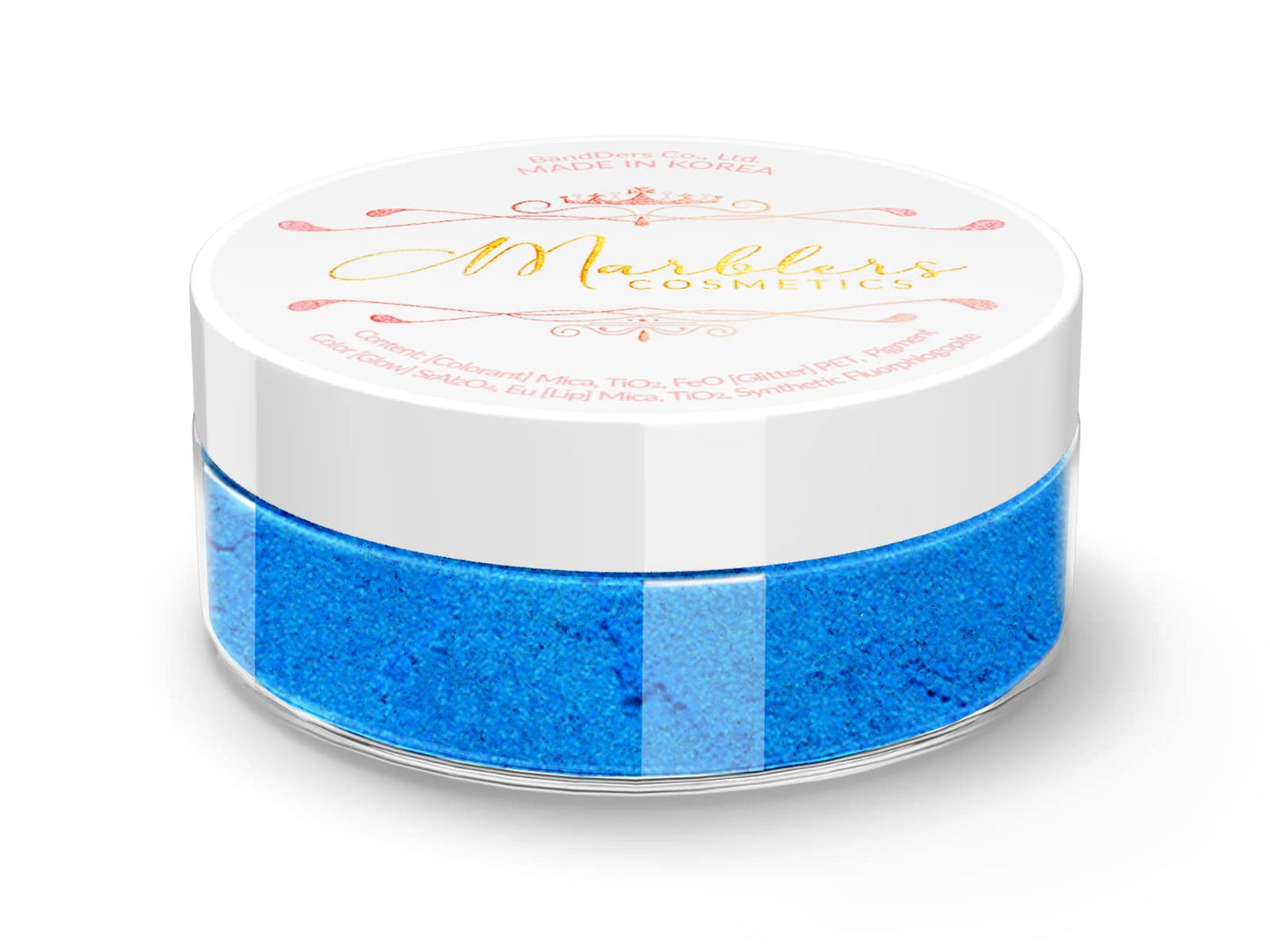 MARBLERS Fine Synthetic Mica Powder [Wonder Blue] 0.11oz (3g) | Highly Pigmented | Non-Toxic, Vegan, Cruelty-Free | Lip Gloss, Lipstick, Bath Bomb