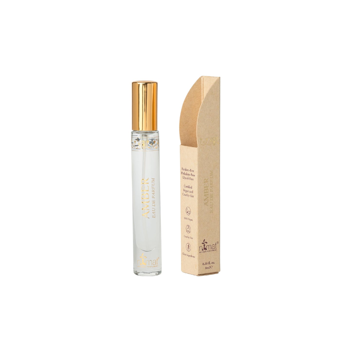 Nemat International, Inc. Amber EDP Travel Size (9 ml), 0.3 Fl Oz (Pack of 1) Beauty and Personal Care Nemat International Default Title