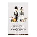 Mud Pie Thanksgiving Pilgrims Pom Towel