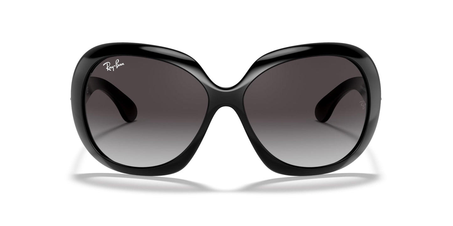 Ray-Ban Womens RB4098 Jackie Ohh II Butterfly Sunglasses, Black/Light Grey Gradient Dark Grey, 60 mm