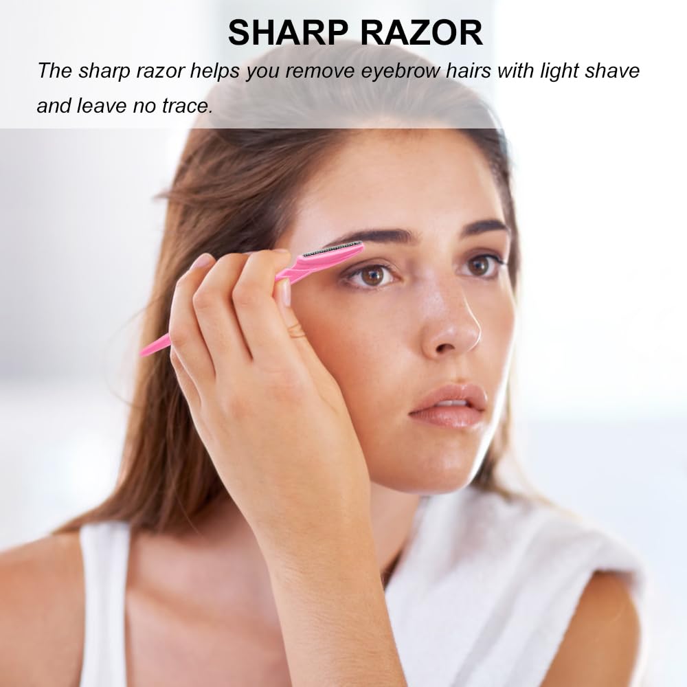 66 Eyebrow Razor and Face Razor for Women and Men, Eyebrow Hair Trimmer and Shaver with Protective Cover,Safe and Newbie Friendly Beauty and Personal Care Colovis