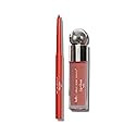 billion dollar brows bdb Lip Gloss with Lip Liner Set, Moisturizing High Shine, Lightweight Glossy, Plumping Lip Gloss, Fling