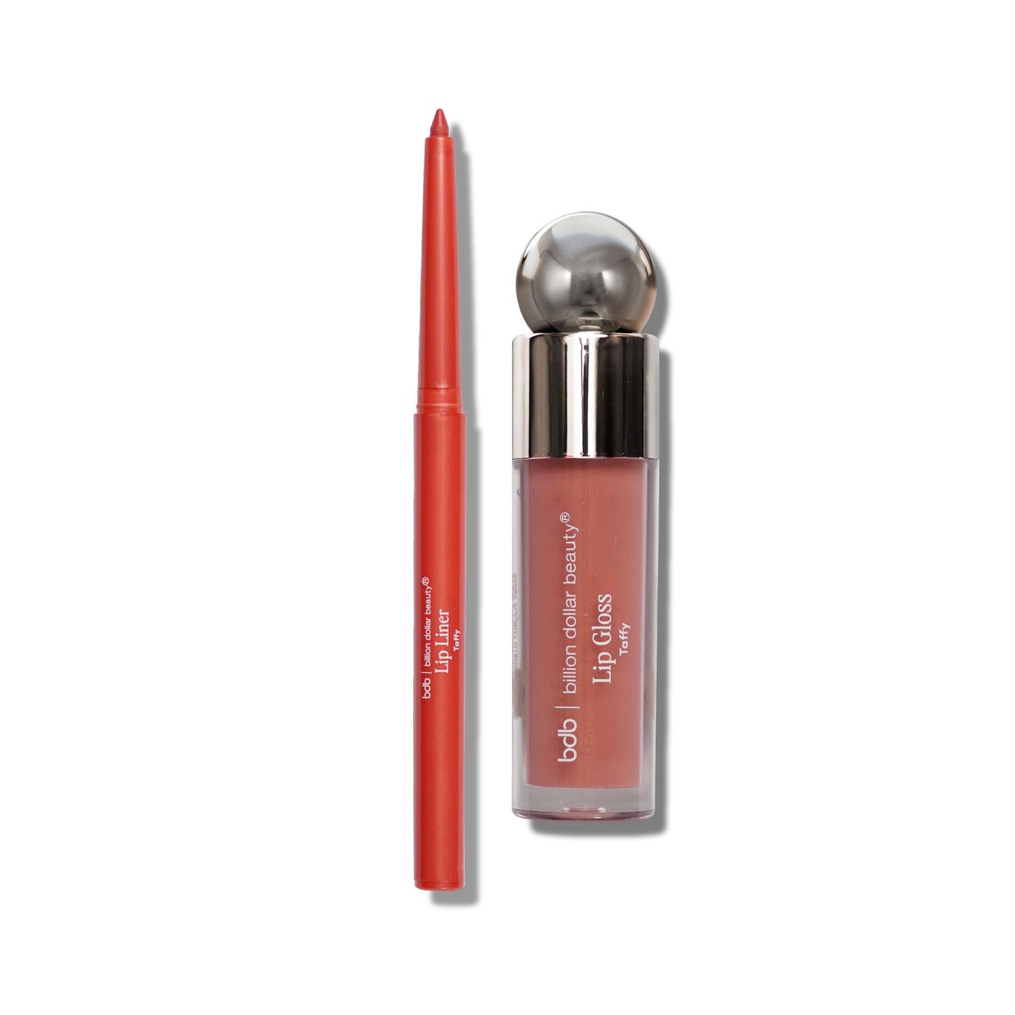 billion dollar brows bdb Lip Gloss with Lip Liner Set, Moisturizing High Shine, Lightweight Glossy, Plumping Lip Gloss, Fling