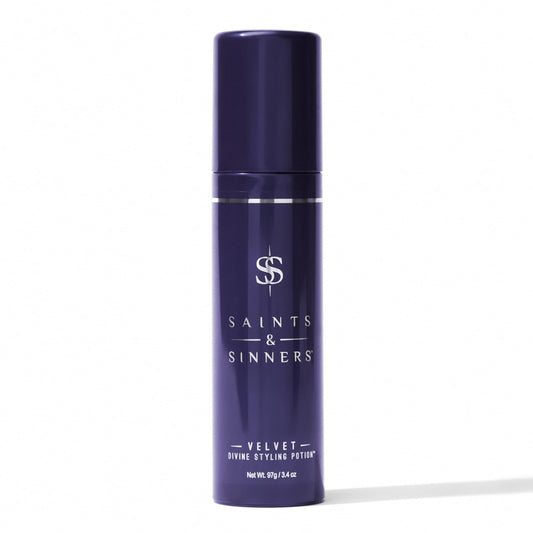 Saints & Sinners Award Winning Velvet Divine Hair Styling Potion, Thermal Protectant, Shine & Defrizzes Hair, Moisturizing Anti-Frizz Hair Cream