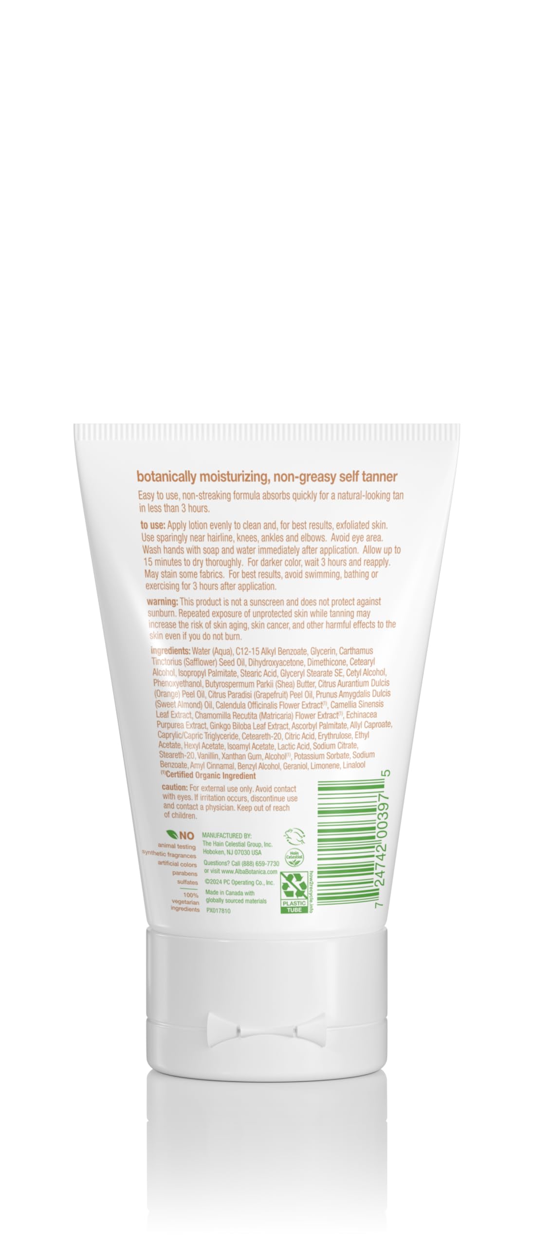 Alba Sunless Golden Tanning Lotion - 4 fl oz