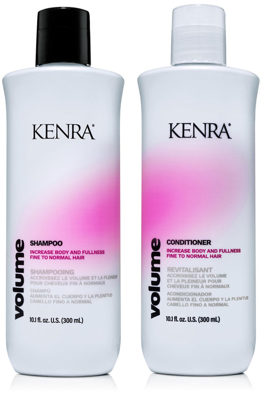 Kenra Professional Volume Shampoo & Conditioner Set | Creates Body, Bounce & Fullness | Increases Volume up to 45% | Adds Shine | Color Safe | Fine