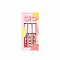 NICKA K NEW YORK GLO Fruity Lip Gloss Set - Grapefruit, Lemon & Orange - Hydrating, Non-Sticky, Long-Lasting Shine (MLGFR1 Glo)