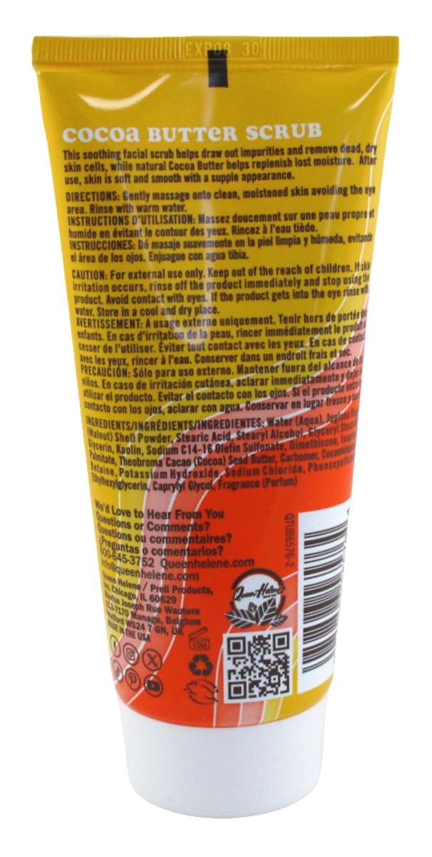 Queen Helene Cocoa Butter Natural Facial Scrub, 6 Ounce - 6 per case.