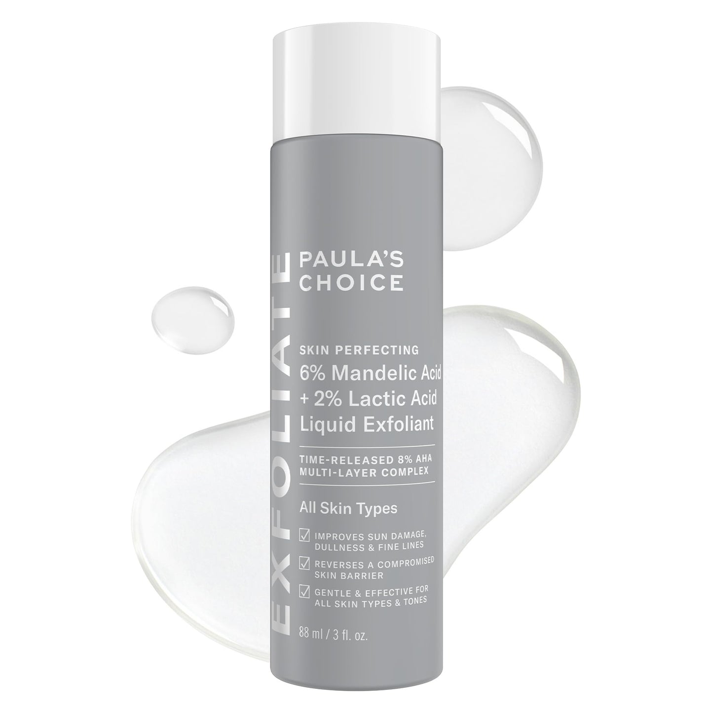 Paula’s Choice 6% Mandelic Acid + 2% Lactic Acid Exfoliant, Gentle Daily AHA Exfoliation for Discoloration, Bumpy Texture & Radiance, for Sensitive Beauty and Personal Care Paula's Choice