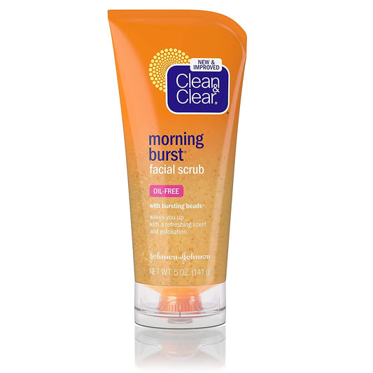 Clean & Clear Morning Burst Facial Scrub For All Skin Types,5 Fl Oz (Pack of 2)
